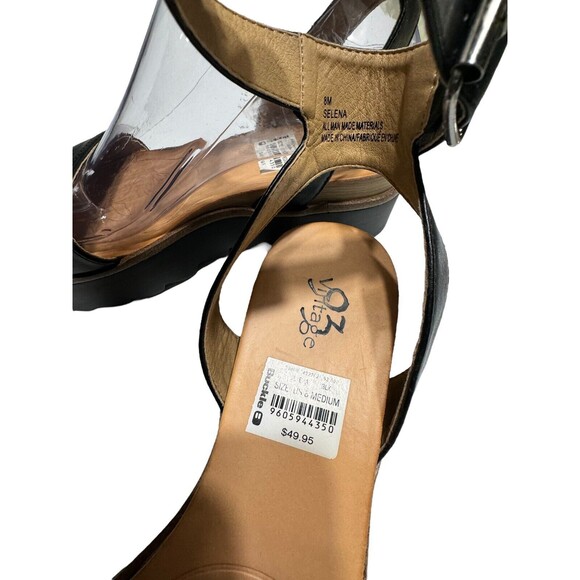 Vintage 93 Selena Black Platform Sandals Women’s Size 8 The Buckle - Picture 13 of 16